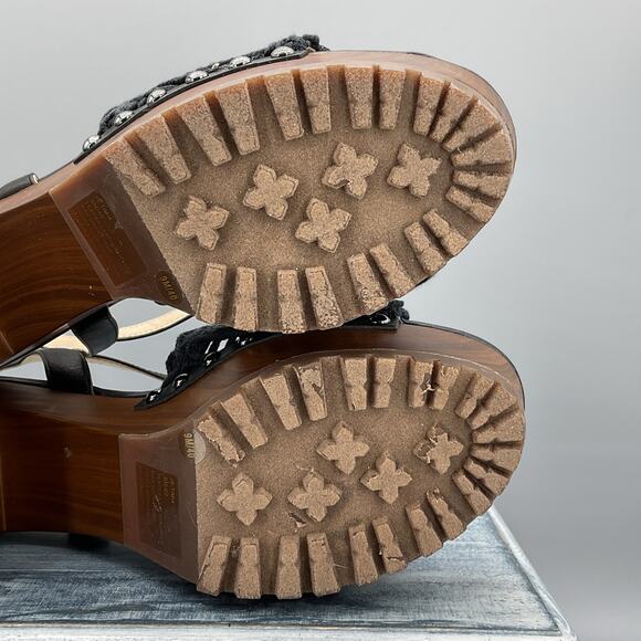 NEW Jessica Simpson Women’s Timia Woven Slingback Platform Sandals Black Size 9M - Picture 10 of 10